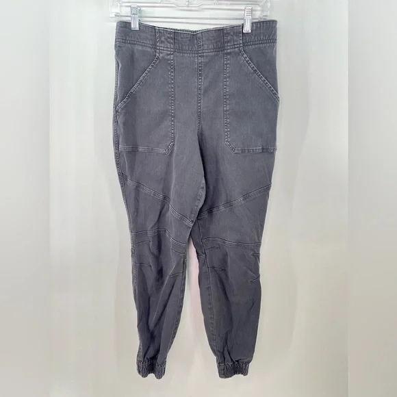 Spanx Gray Stretch Twill Cargo Jogger Ankle Pants #20319R Size L Large - Picture 4 of 11